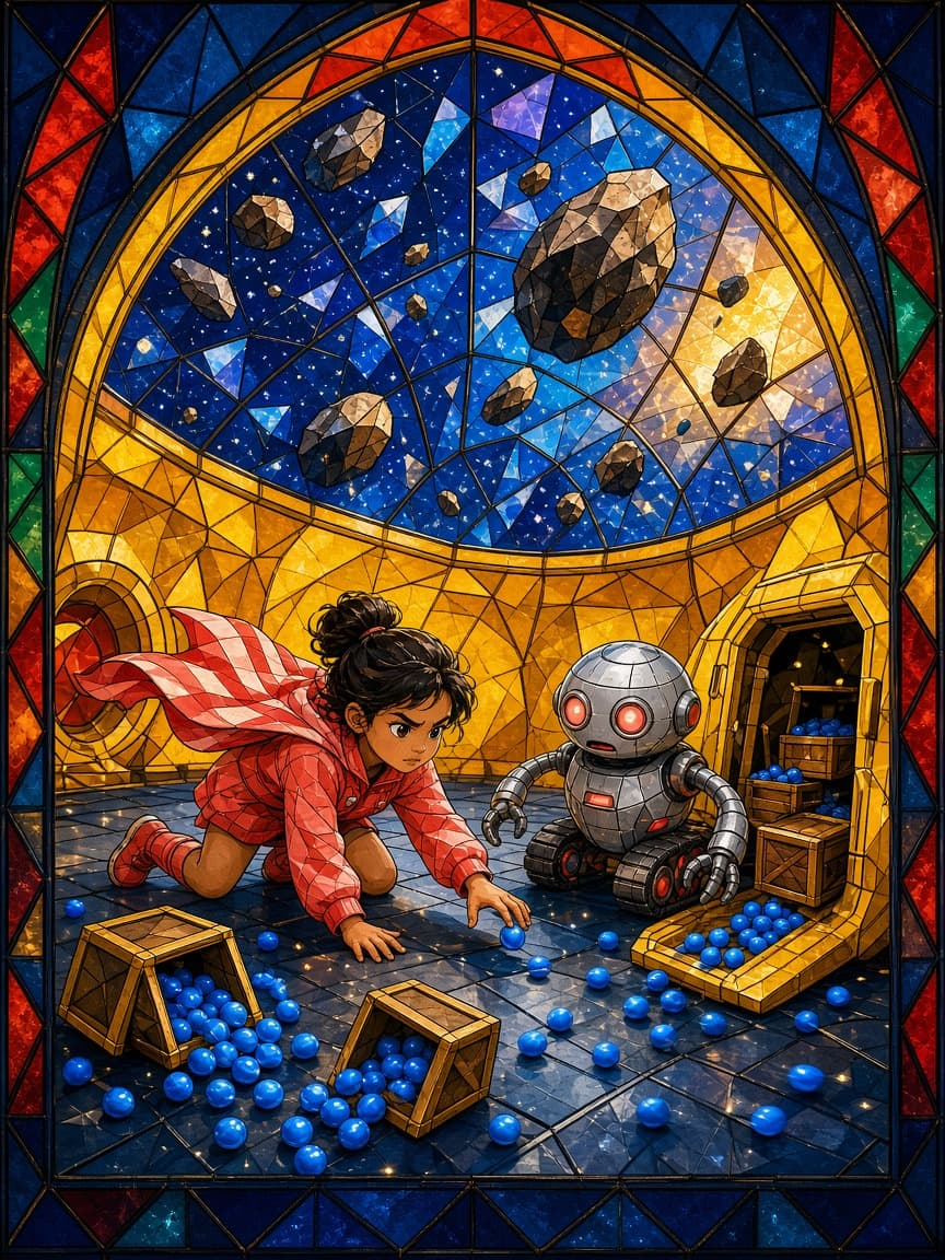 Cover illustration for Marigold and the Star-Whale
