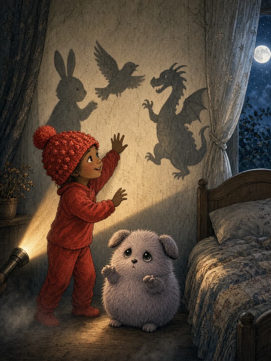 Illustration for scene 5: Shadow Friends