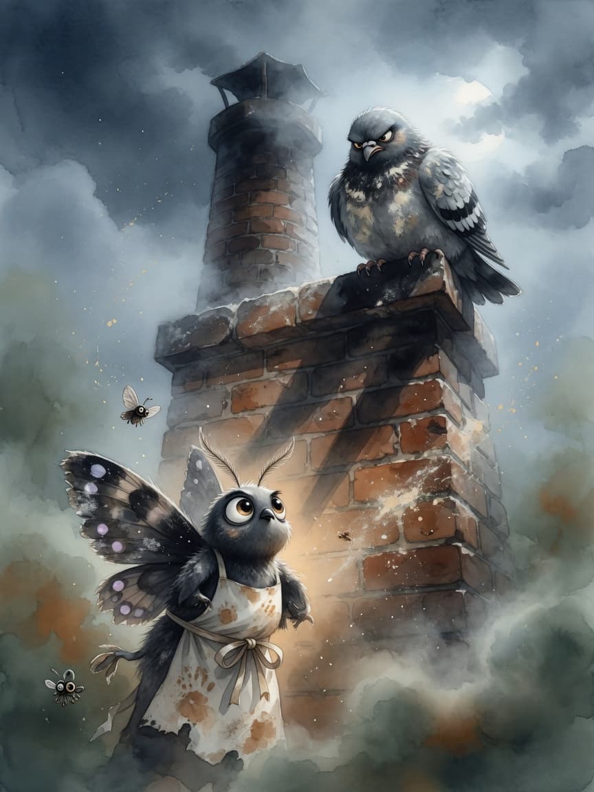 Illustration for scene 2: Grumpy Clue Partner