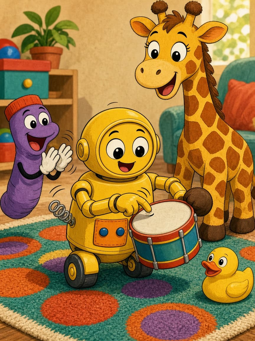 Illustration for scene 3: Try the Drum