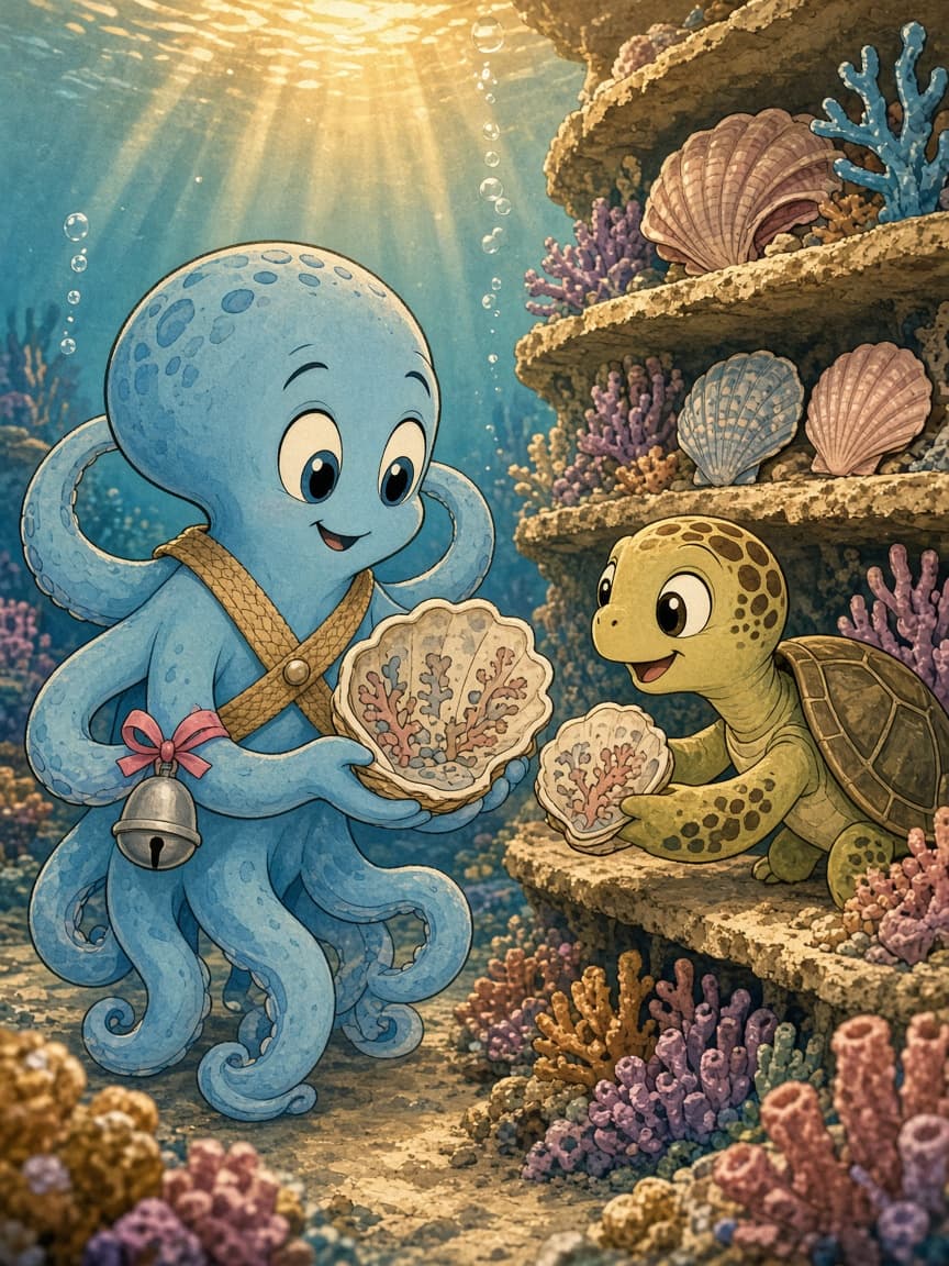 Illustration for scene 7: First Library Card