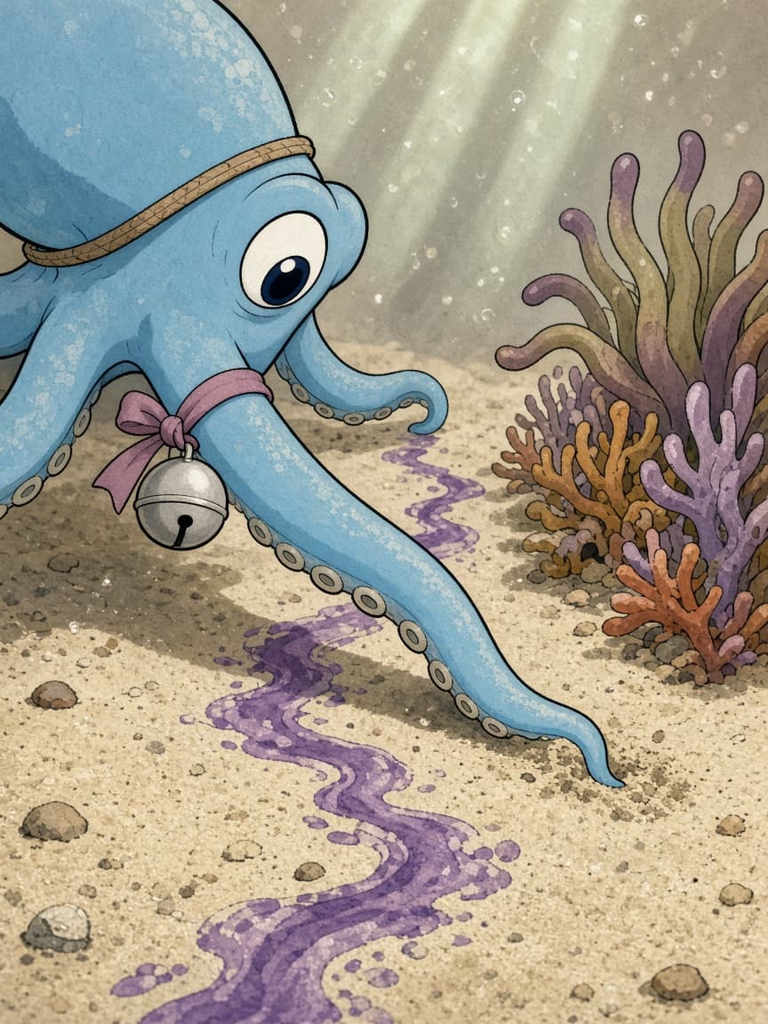 Illustration for scene 2: The Ink Trail
